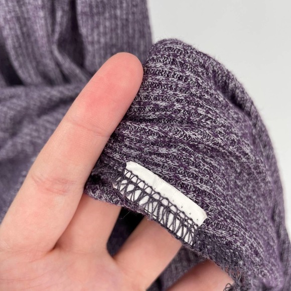 Cotton On Mock Neck Rib Knit Mini Sweater Dress Purple - Picture 3 of 5